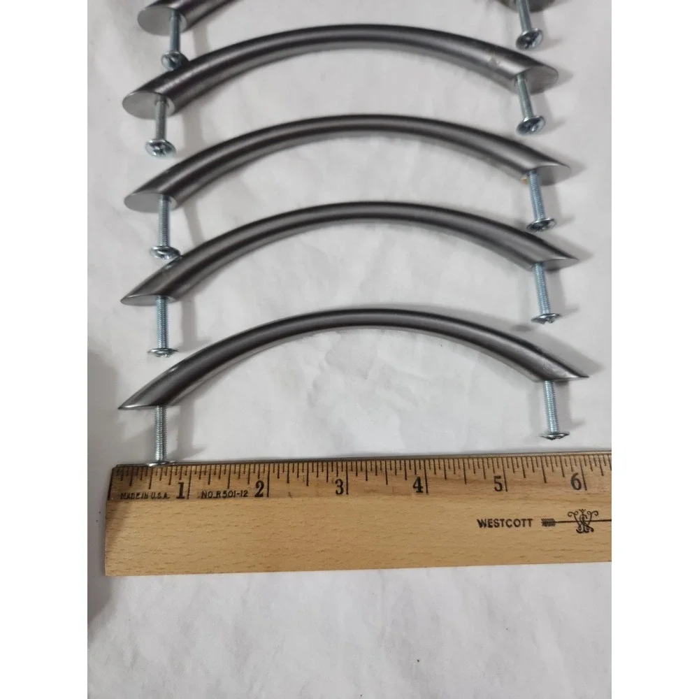 Satin Nickle Large Cupboard Or‎ Drawer Pulls 6
